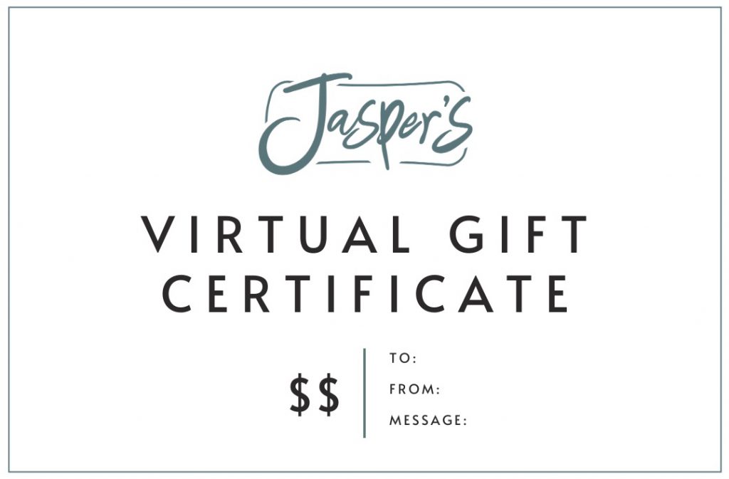 Jasper's Virtual Gift Card